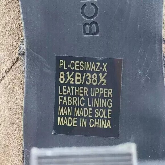 BCBGeneration Boots Womens Size 8.5 B Tan Suede Ankle Booties Heels Cuffed Shoe - Picture 10 of 13